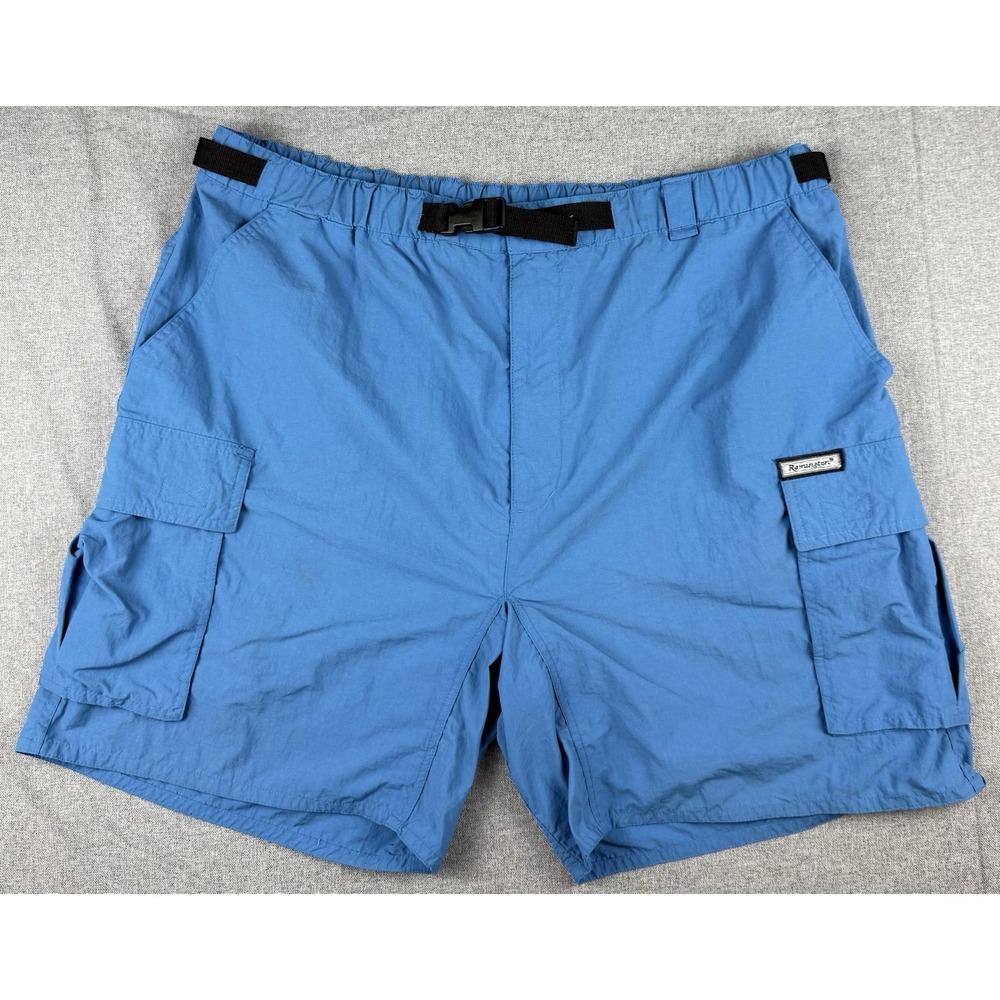 Remington Outdoor Outfitters Cargo Shorts Mens L 36-38 Blue Nylon Fishing
